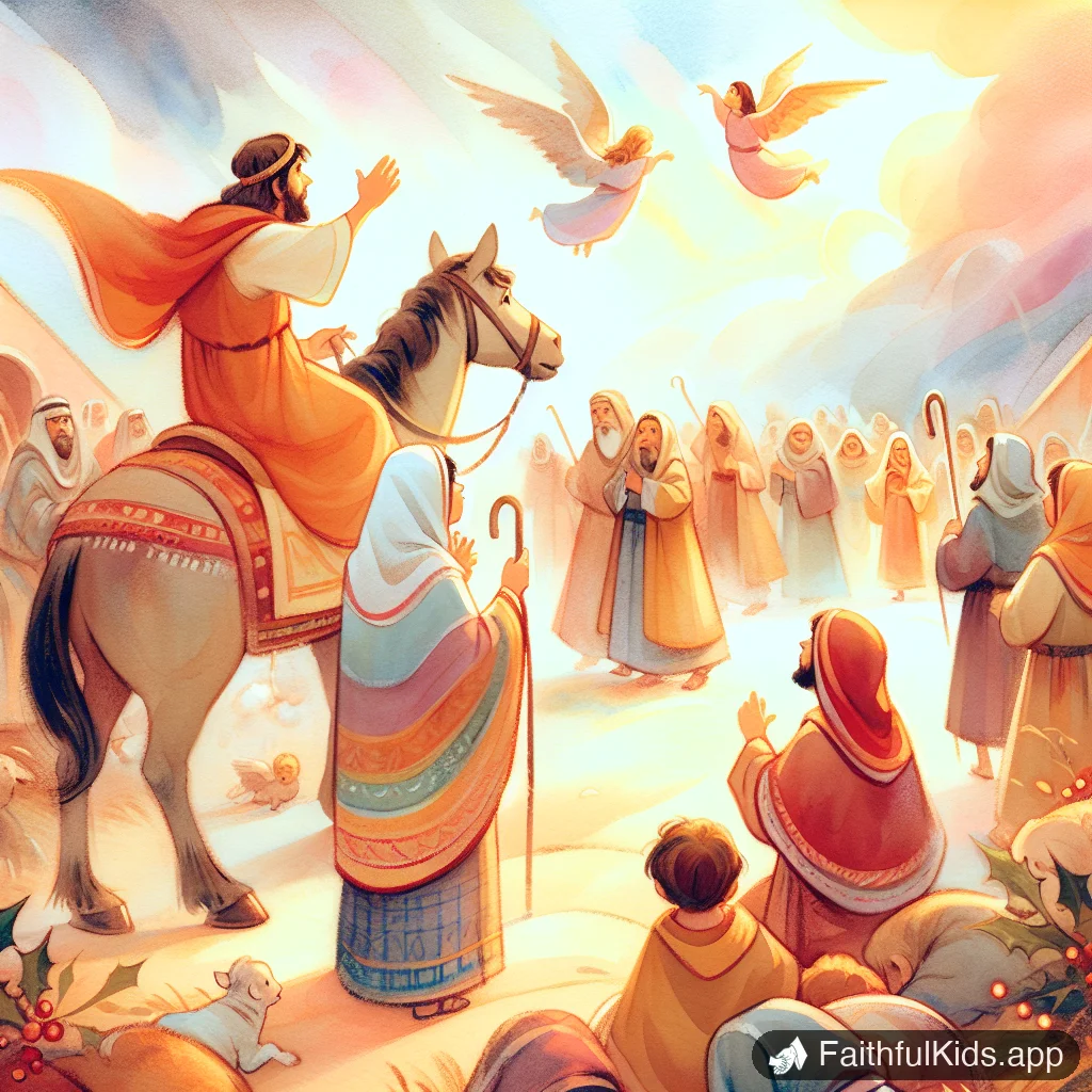 Escape to Egypt for Kids: Bible Story Explained Simply - Key Moment Illustration