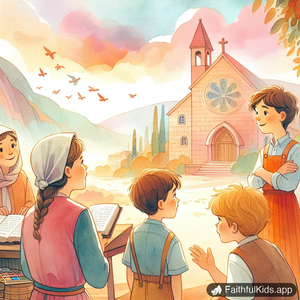 Illustration from Ezra Reads the Law for Kids: Bible Story Explained Simply