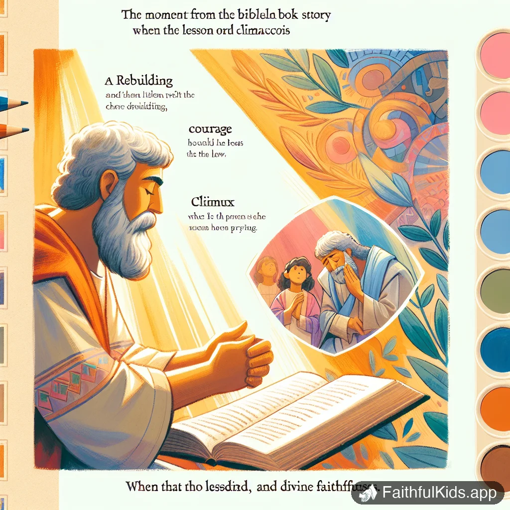 Ezra Reads the Law for Kids: Bible Story Explained Simply - Key Moment Illustration