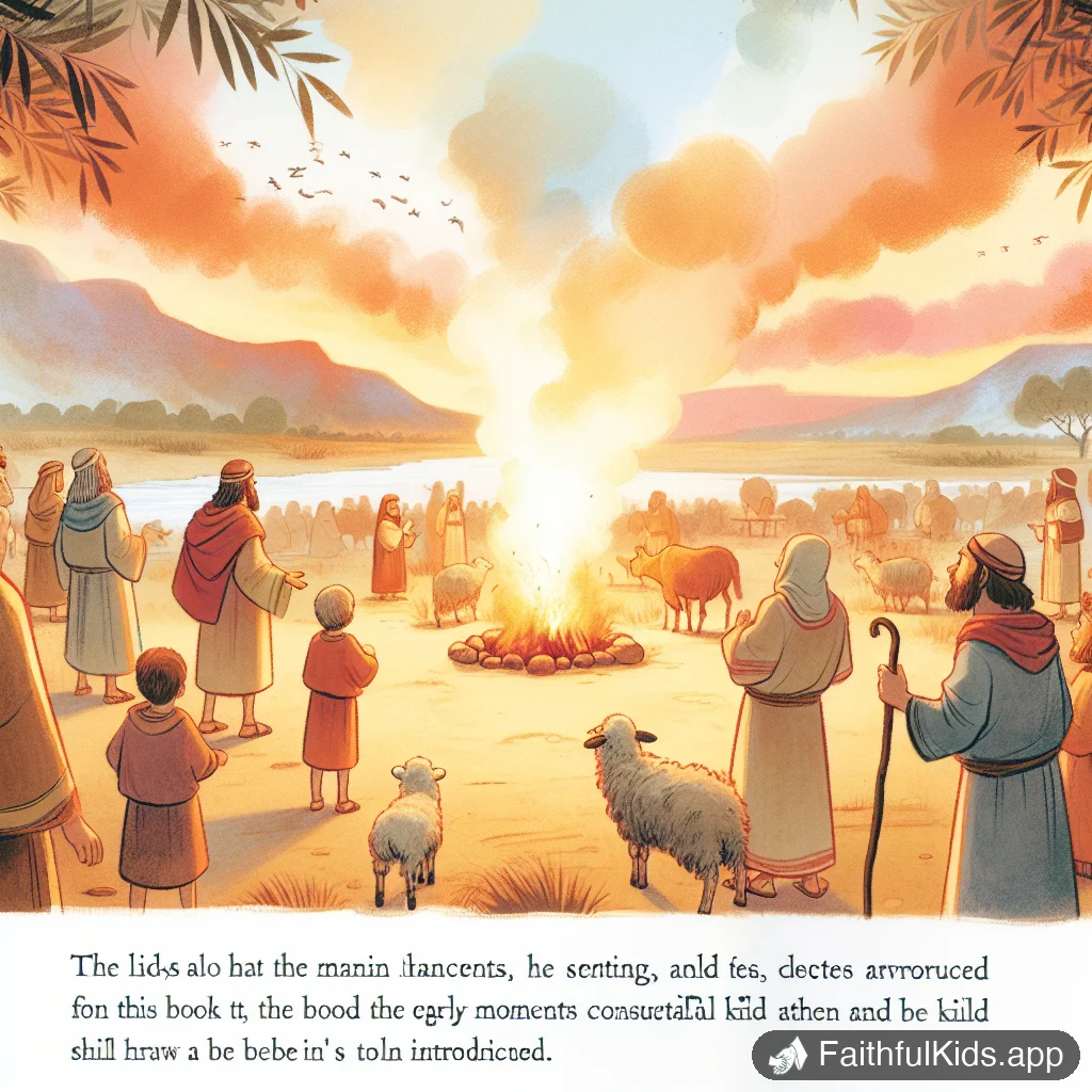 Illustration from Fire from Heaven for Kids: Bible Story Explained Simply