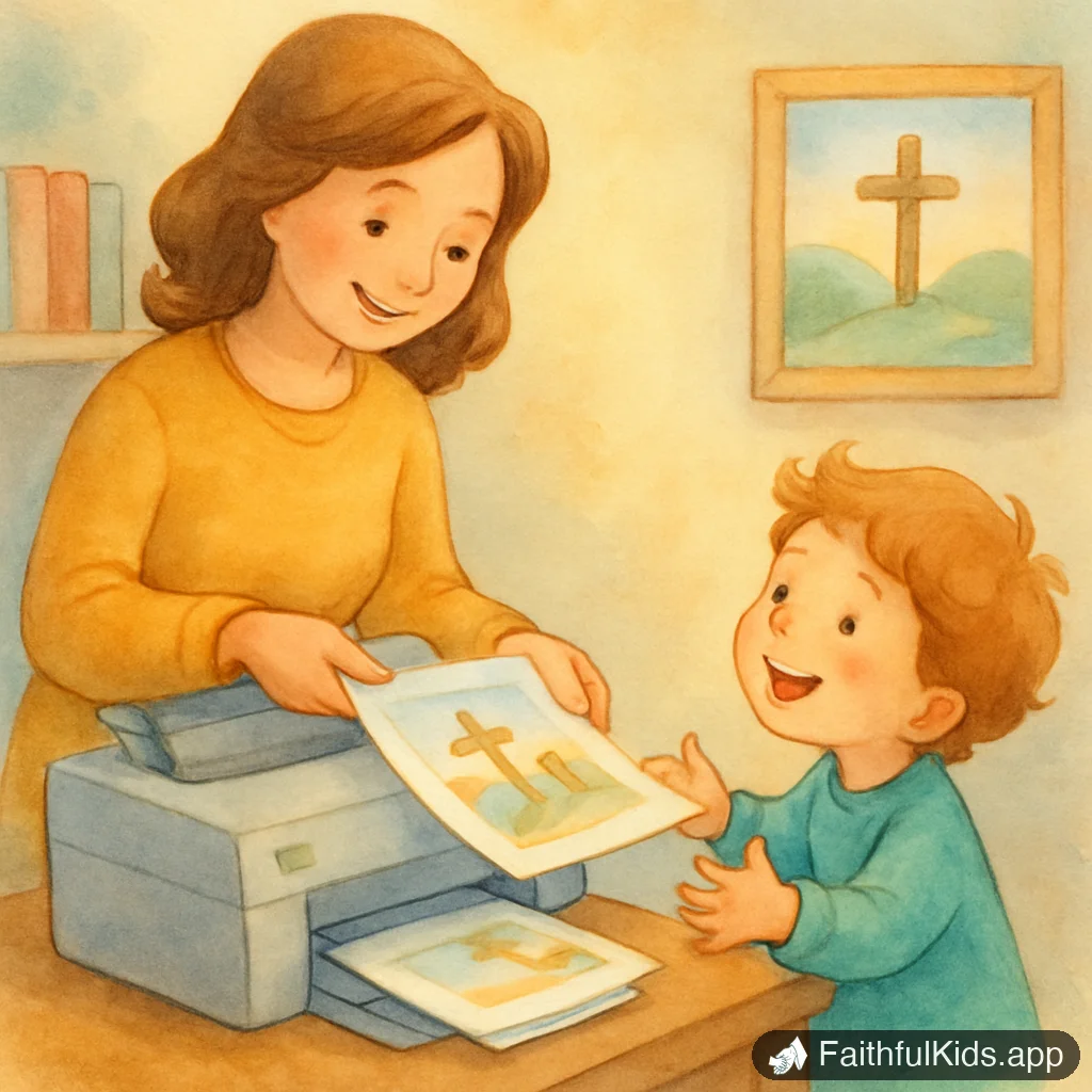 Illustration from Free Bible Printables for Kids: The Complete Roundup