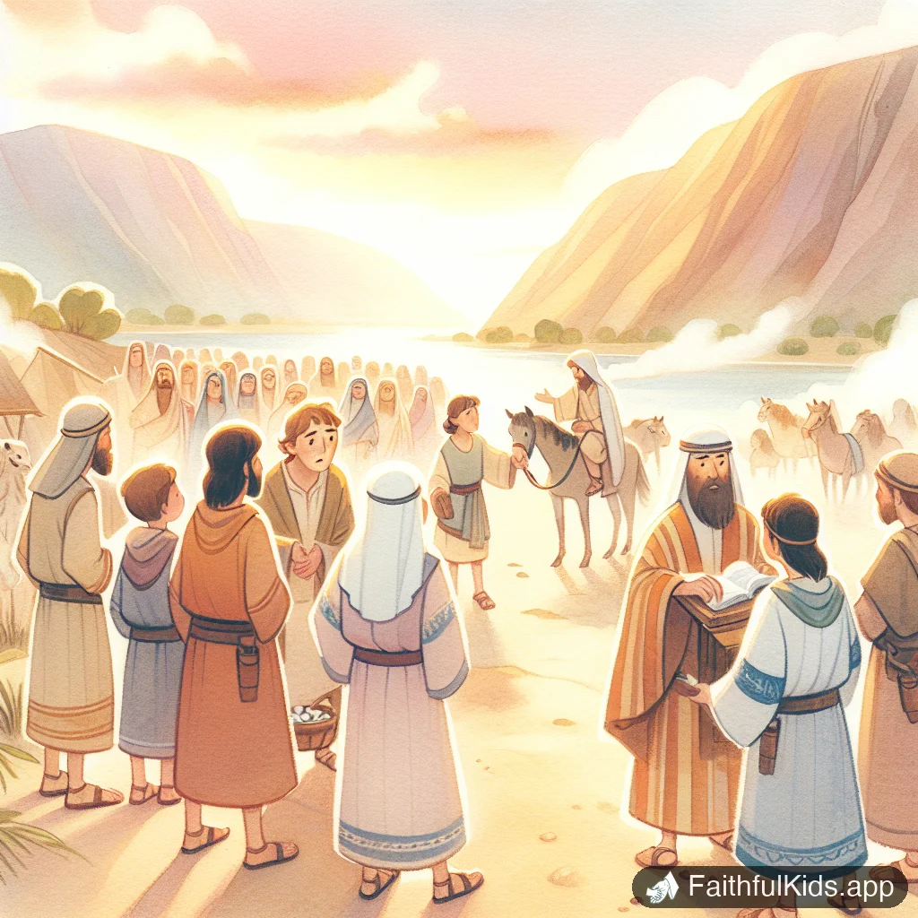 Illustration from Gideons 300 for Kids: Bible Story Explained Simply