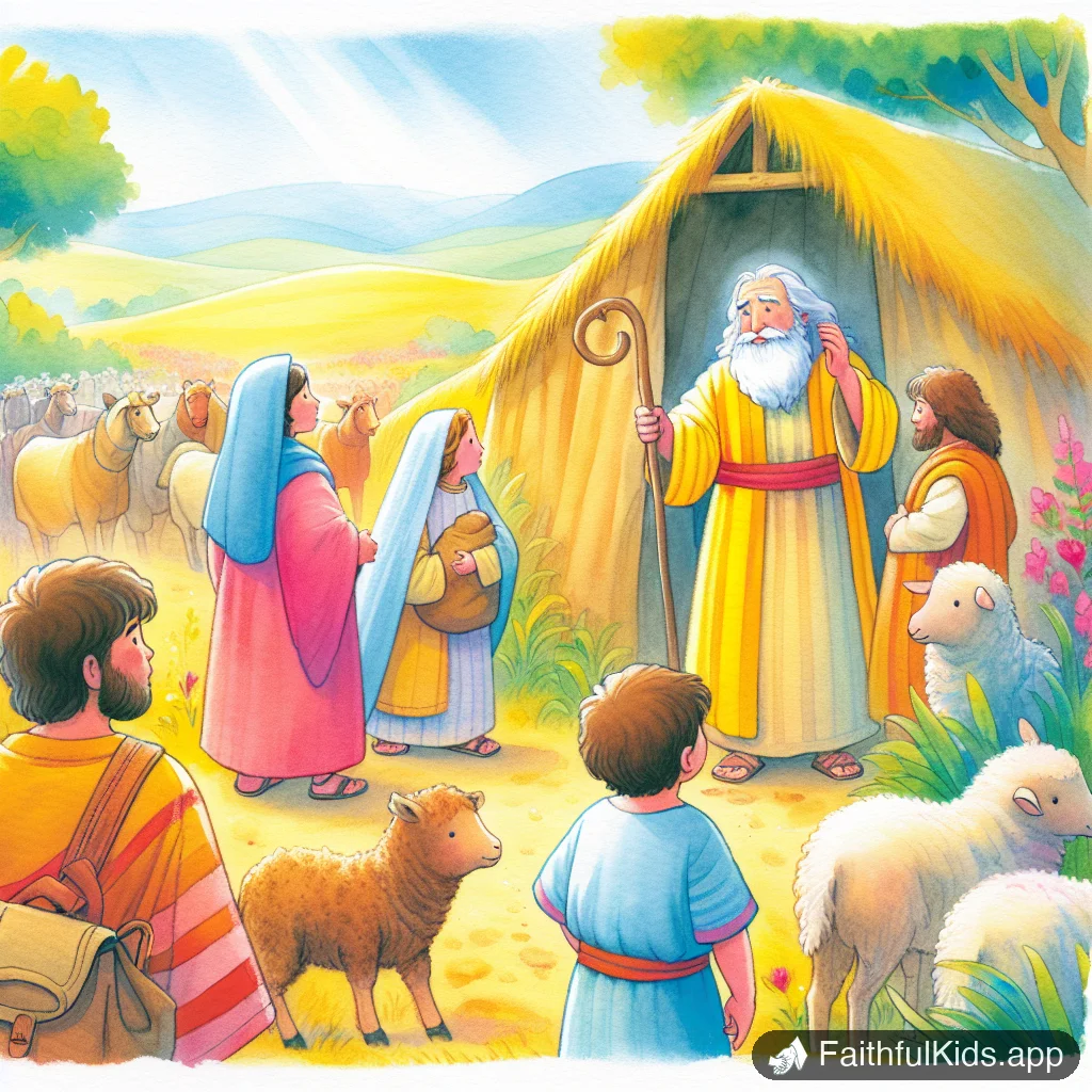 Illustration from God Calls Abraham for Kids: Bible Story Explained Simply