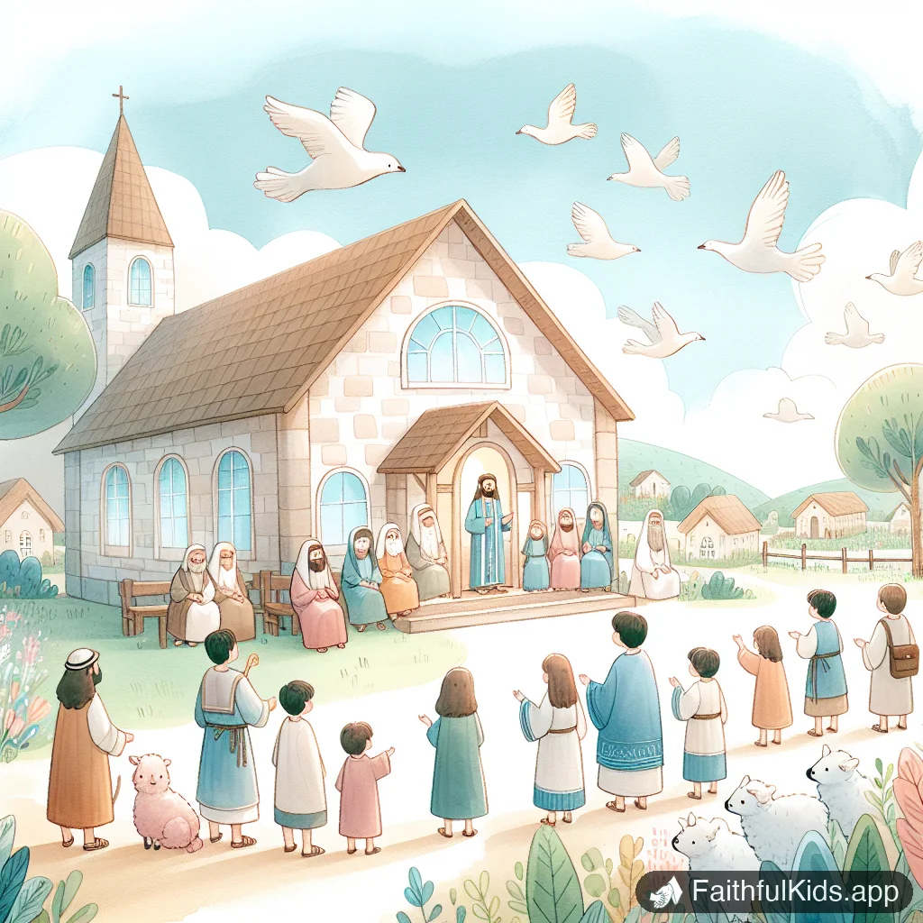 Illustration from Gods Presence for Kids: Bible Story Explained Simply