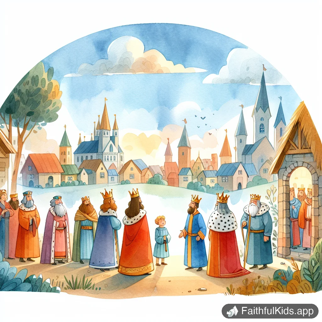 Illustration from Good Kings and Bad Kings for Kids: Bible Story Explained Simply