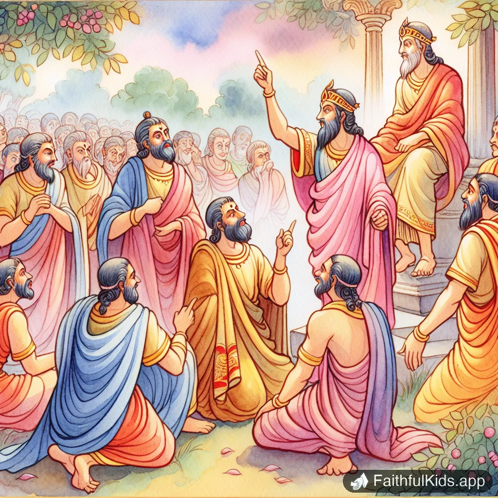 Good Kings and Bad Kings for Kids: Bible Story Explained Simply - Key Moment Illustration