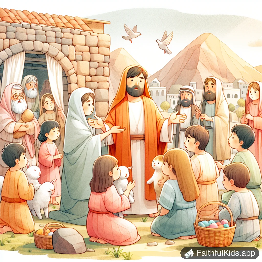 Illustration from Healing the Sick for Kids: Bible Story Explained Simply