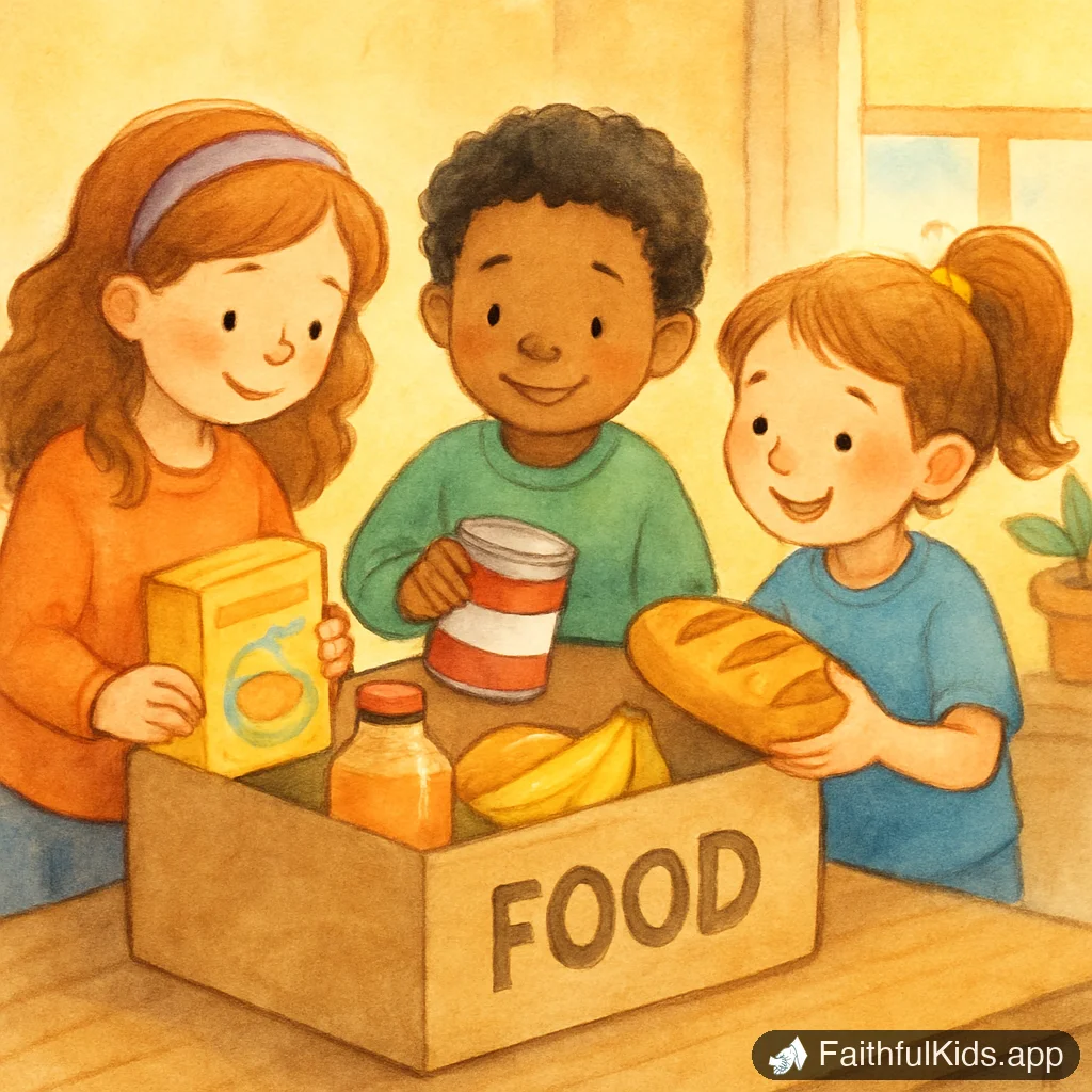 Illustration from How to Explain Giving to a Child (Tithing Made Simple)