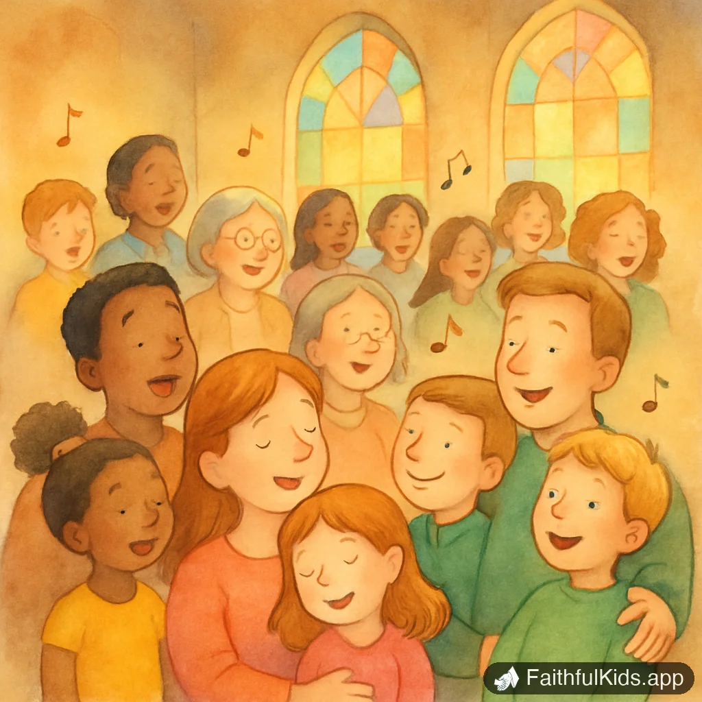 How to Explain Worship to a Child (More Than Singing) - Key Moment Illustration