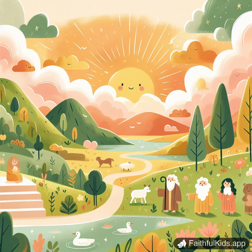 Illustration from In the Beginning Creation for Kids: Bible Story Explained Simply