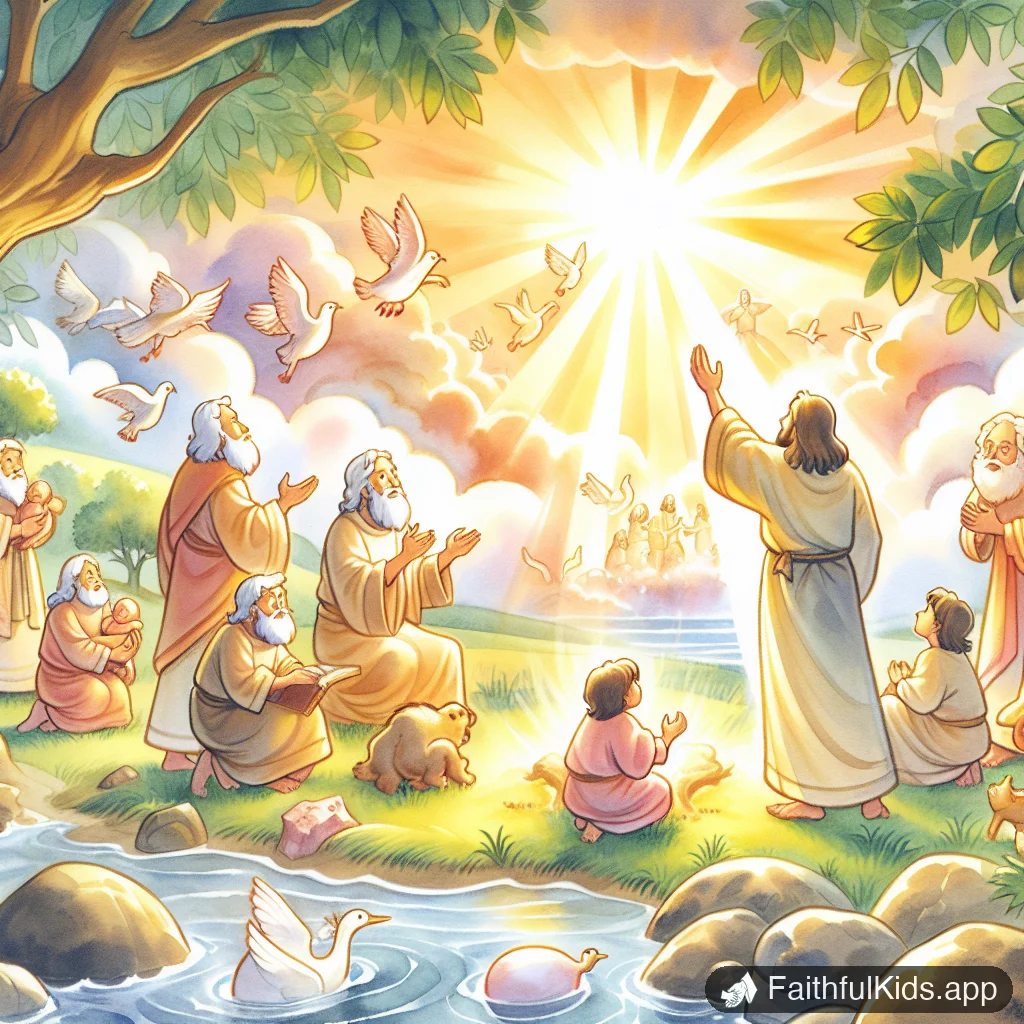 In the Beginning Creation for Kids: Bible Story Explained Simply - Key Moment Illustration