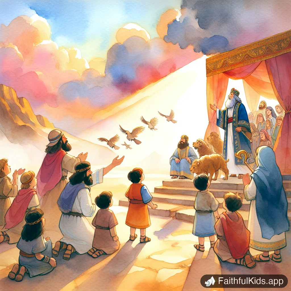 Israel Wants a King for Kids: Bible Story Explained Simply - Key Moment Illustration