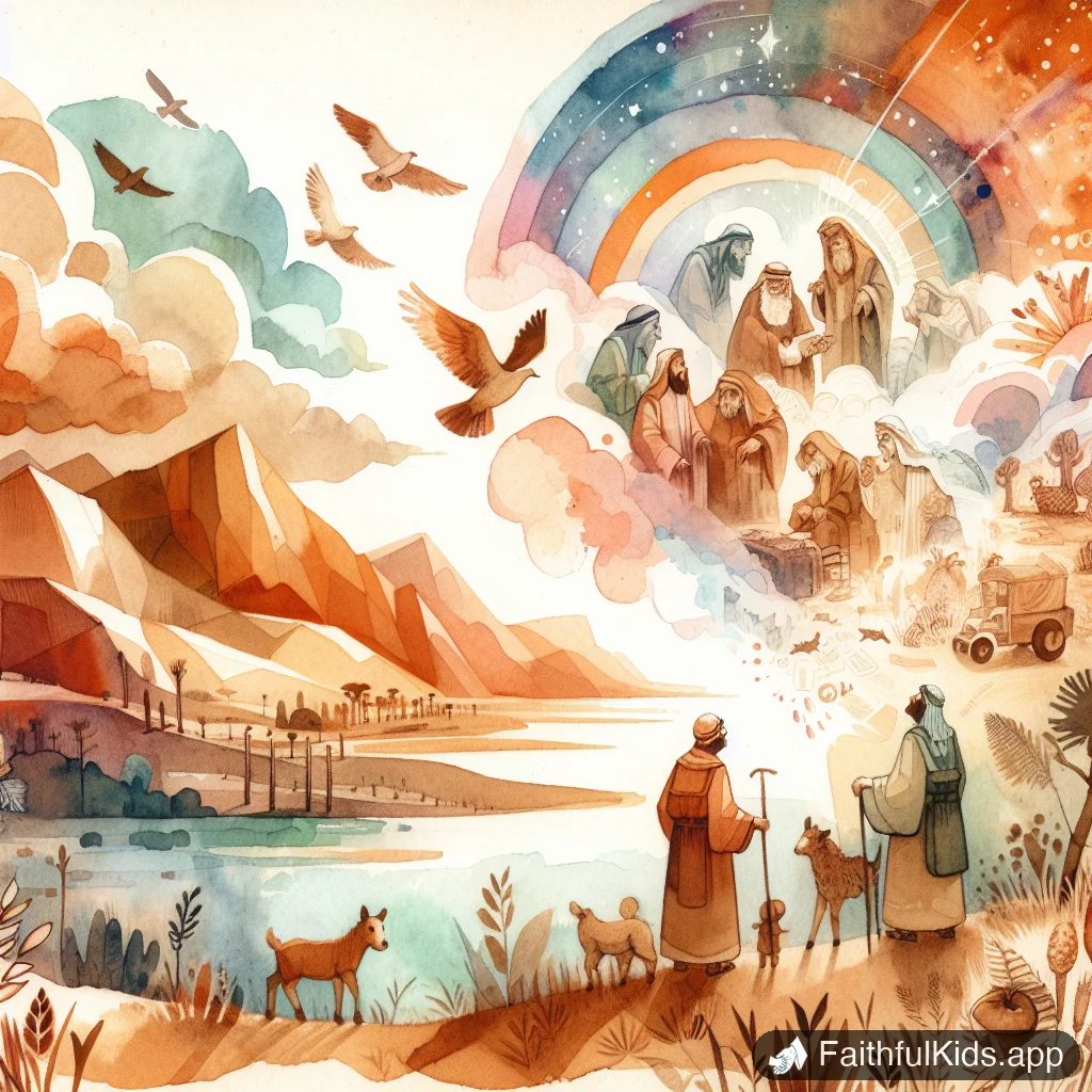 Joseph the Dreamer for Kids: Bible Story Explained Simply - Key Moment Illustration