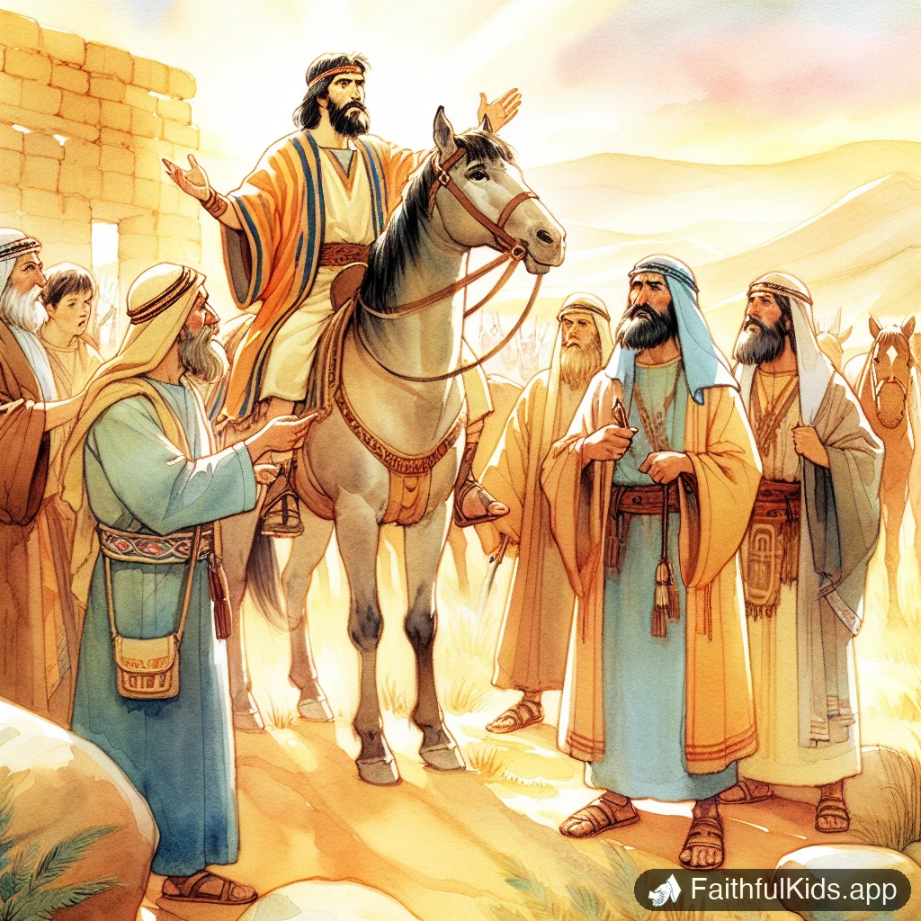 Illustration from Joshua Takes Command for Kids: Bible Story Explained Simply