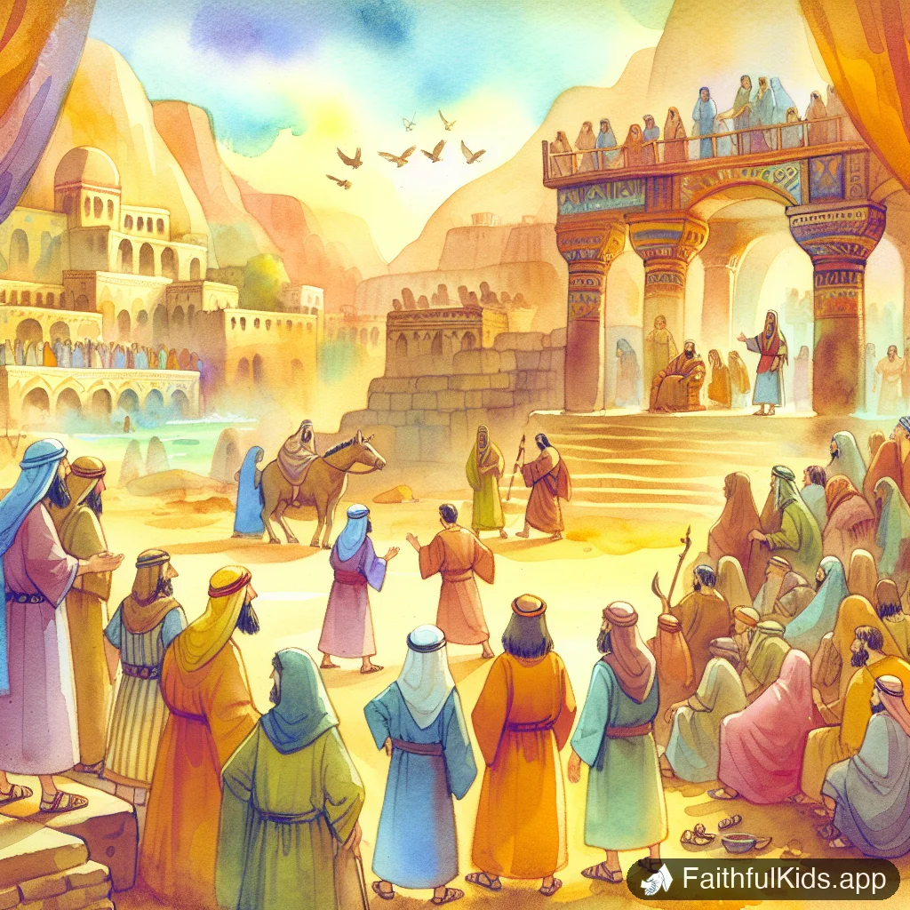 Illustration from Judah Falls to Babylon for Kids: Bible Story Explained Simply