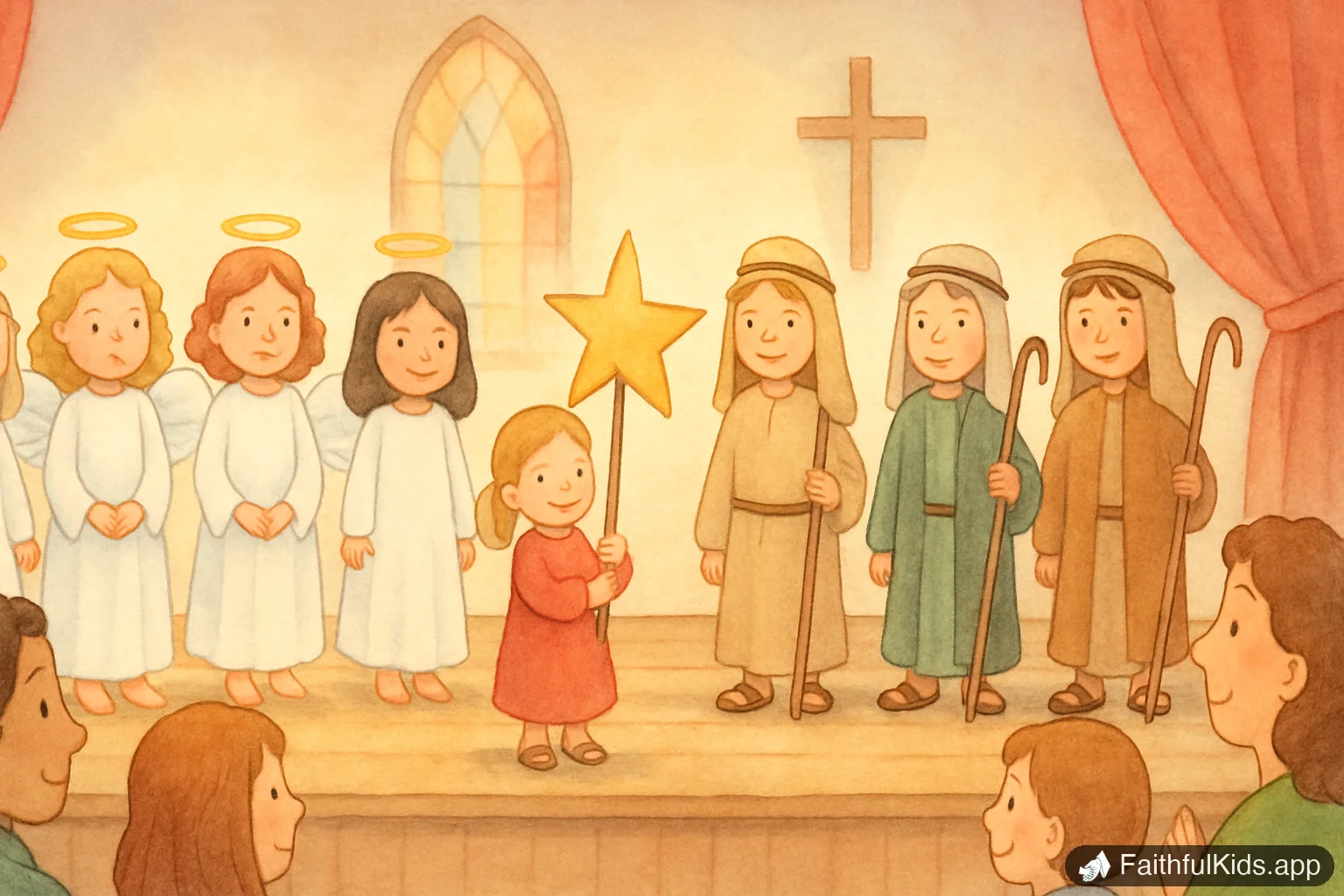 Kids Christmas Program Ideas: 8 Formats Churches Love - Bible Story Illustration