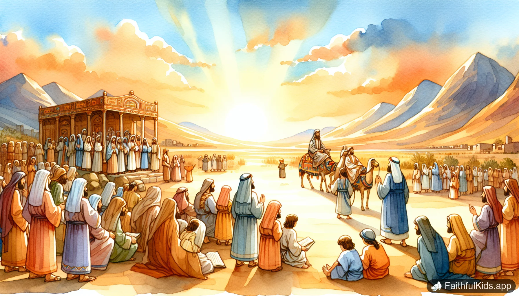 Let My People Go for Kids: Bible Story Explained Simply - Bible Story Illustration