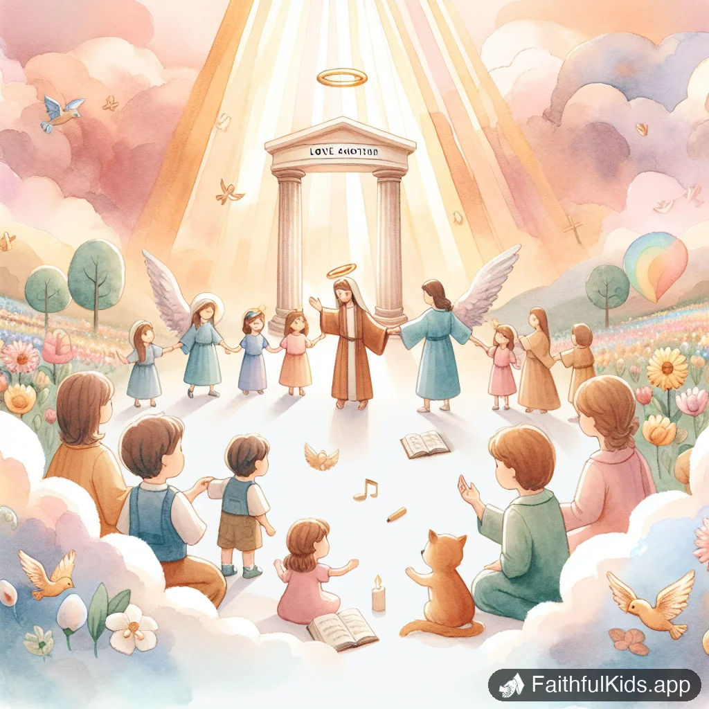 Love One Another for Kids: Bible Story Explained Simply - Key Moment Illustration