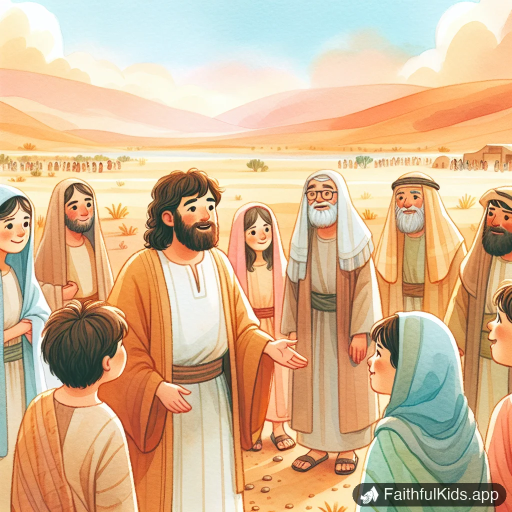 Illustration from Manna from Heaven for Kids: Bible Story Explained Simply