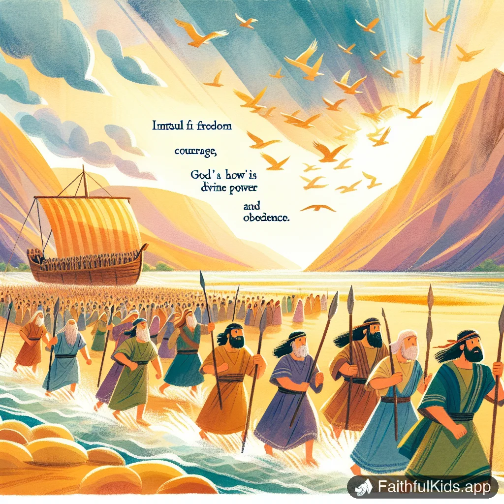 Manna from Heaven for Kids: Bible Story Explained Simply - Key Moment Illustration
