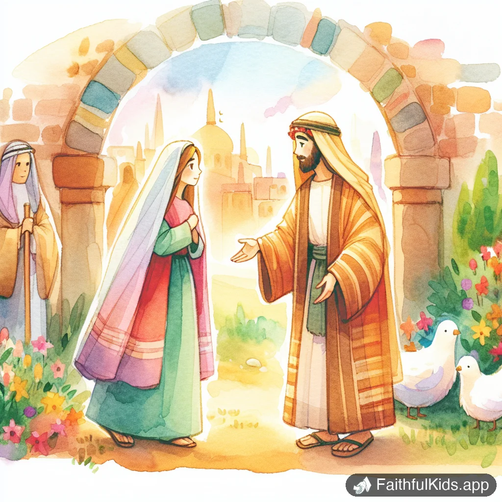 Illustration from Mary Sees Jesus for Kids: Bible Story Explained Simply