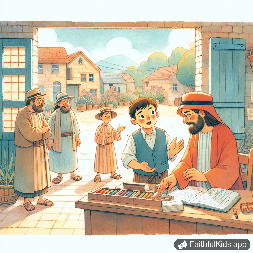 Illustration from Matthew the Tax Collector for Kids: Bible Story Explained Simply