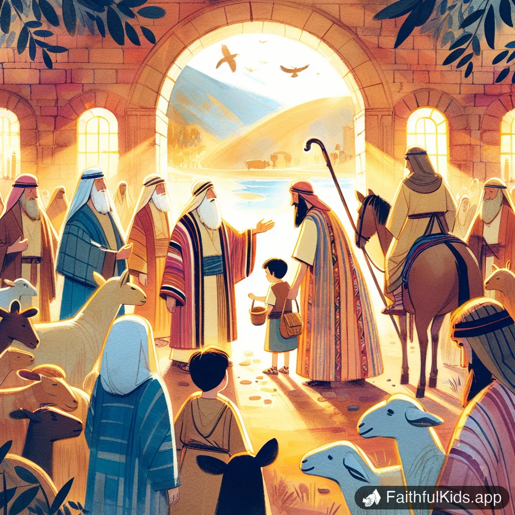 Illustration from Moses Says Goodbye for Kids: Bible Story Explained Simply