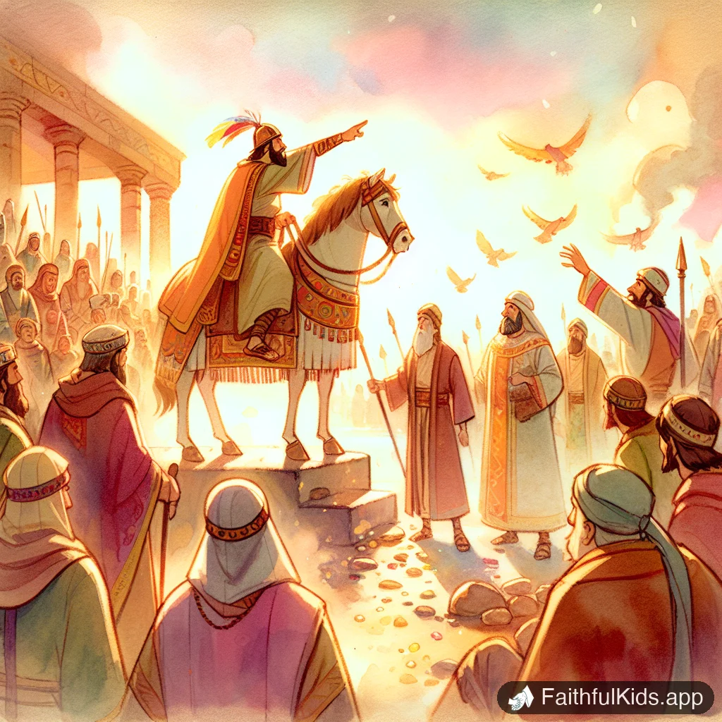 Moses Says Goodbye for Kids: Bible Story Explained Simply - Key Moment Illustration