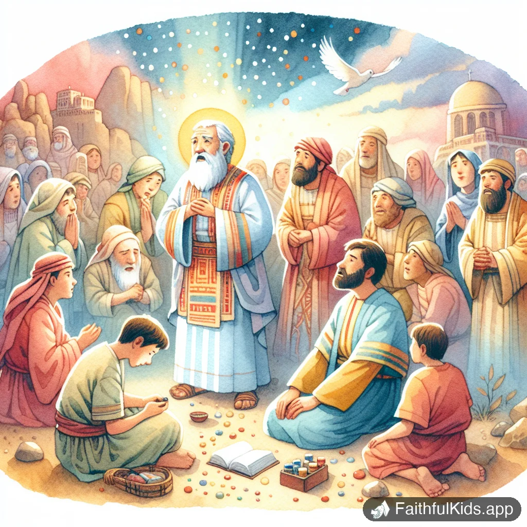 Naaman the Leper for Kids: Bible Story Explained Simply - Key Moment Illustration