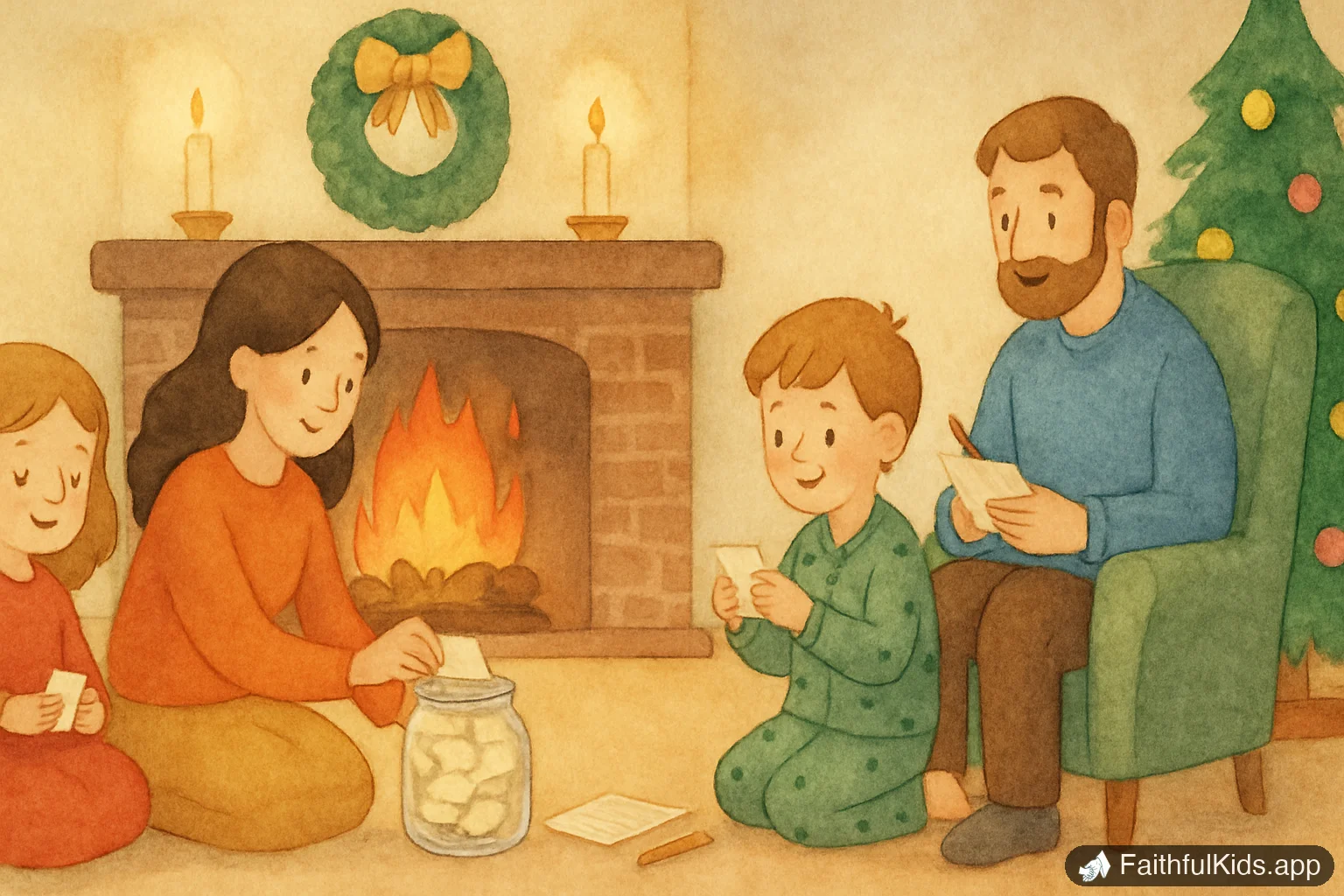 New Year's Family Devotions: A Simple Tradition Guide - Bible Story Illustration