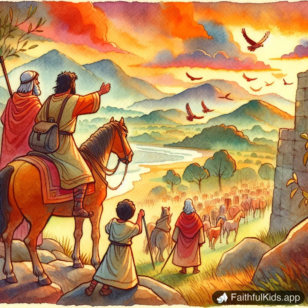 Pauls Farewell for Kids: Bible Story Explained Simply - Key Moment Illustration