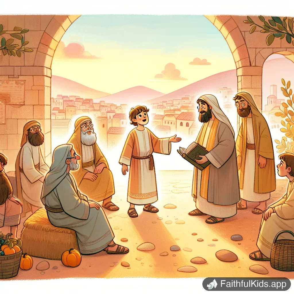 Illustration from Peter Denies Jesus for Kids: Bible Story Explained Simply
