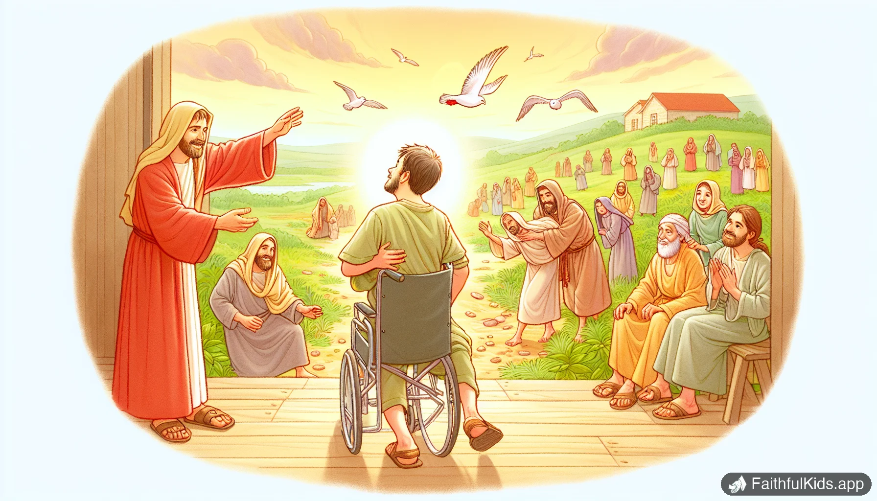 Peter Heals the Lame Man for Kids: Bible Story Explained Simply