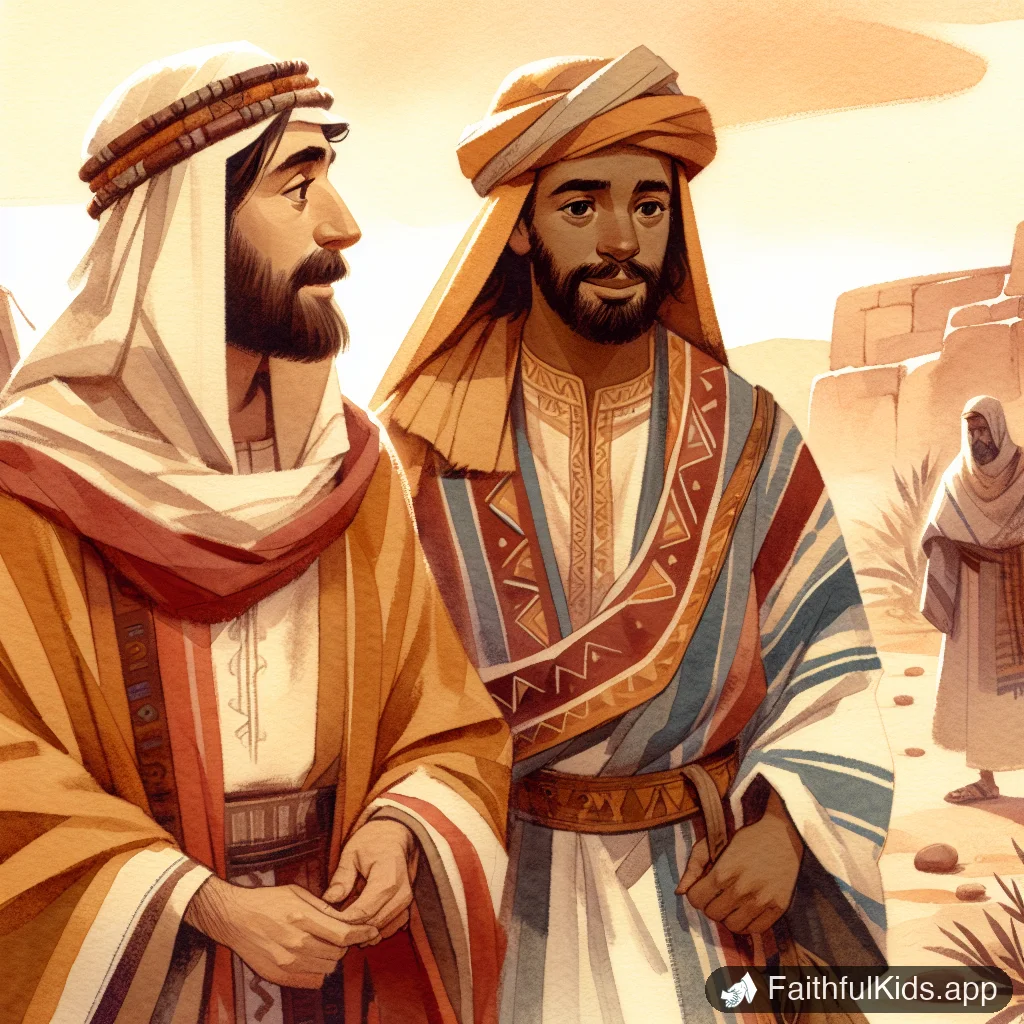 Illustration from Philip and the Ethiopian for Kids: Bible Story Explained Simply