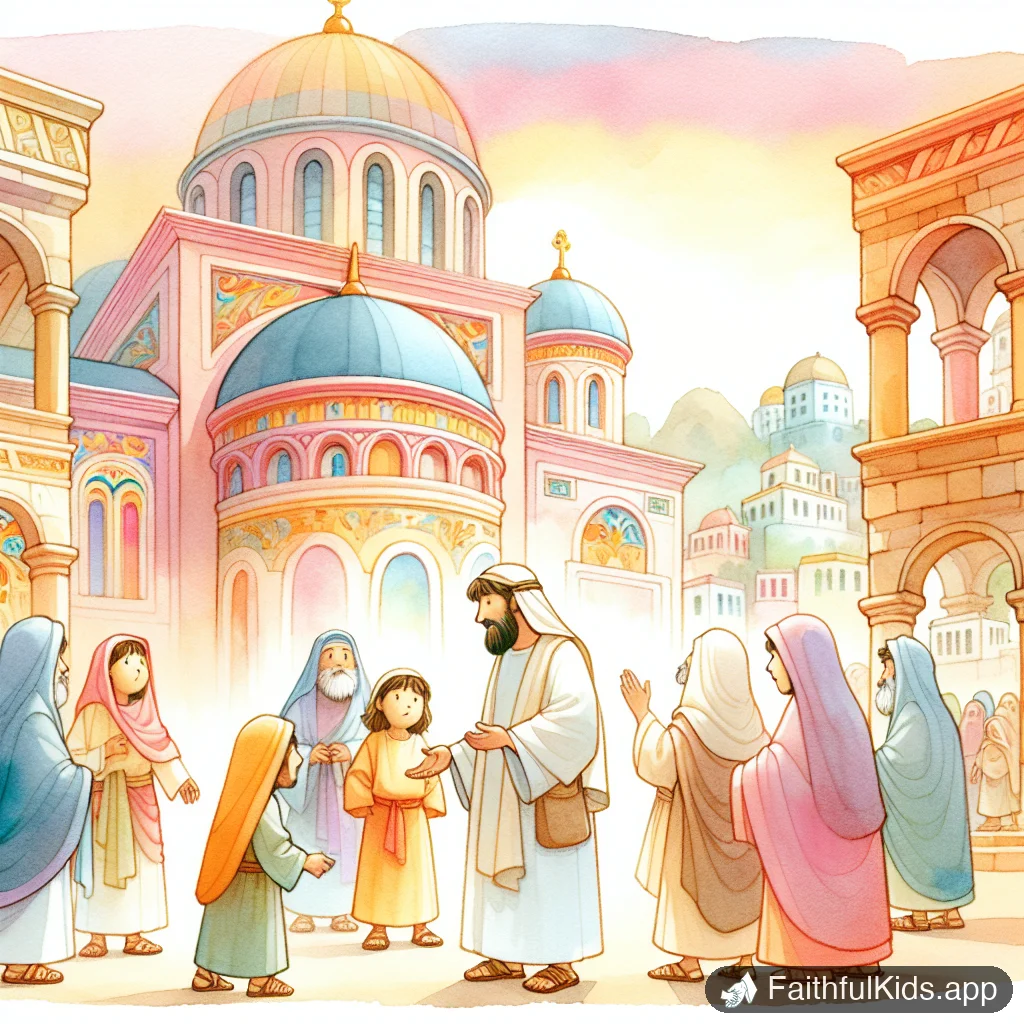 Illustration from Rebuilding the Temple for Kids: Bible Story Explained Simply