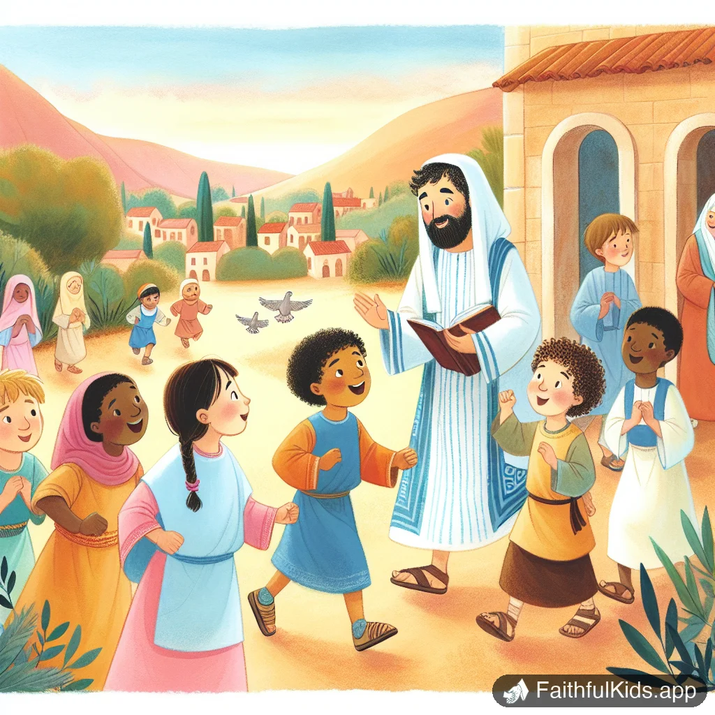 Illustration from Running the Race for Kids: Bible Story Explained Simply