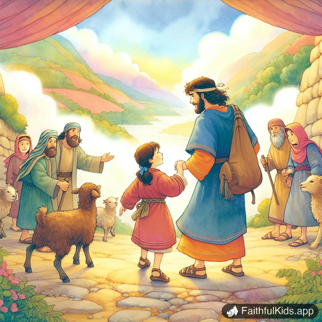 Ruth and Boaz for Kids: Bible Story Explained Simply - Key Moment Illustration