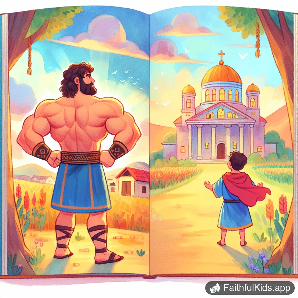 Illustration from Samson Strongest Man Alive for Kids: Bible Story Explained Simply