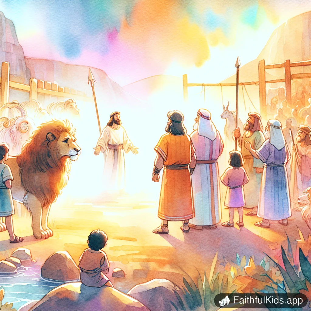 Illustration from Samsons Fall and Final Stand for Kids: Bible Story Explained Simply