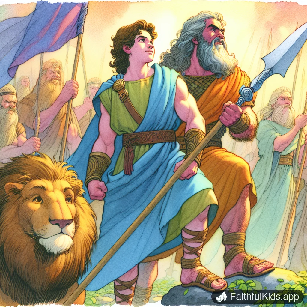 Samsons Fall and Final Stand for Kids: Bible Story Explained Simply - Key Moment Illustration