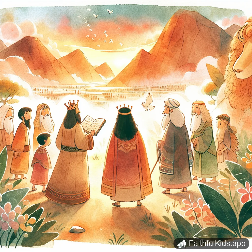 Illustration from Saul the First King for Kids: Bible Story Explained Simply