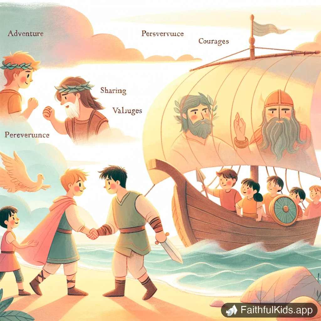 Shipwrecked for Kids: Bible Story Explained Simply - Key Moment Illustration