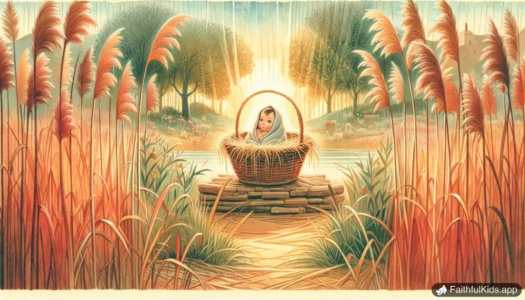 Exodus: illustration from A Baby in a Basket