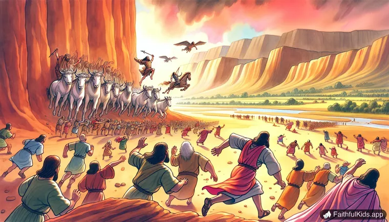 Exile and Faith: illustration from Judah Falls to Babylon