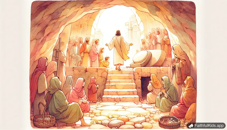 He Is Risen: illustration from The Empty Tomb