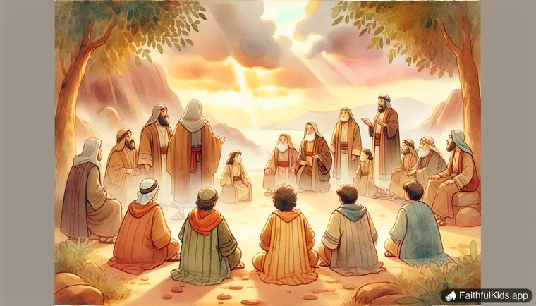 Promised Land: illustration from The Twelve Spies