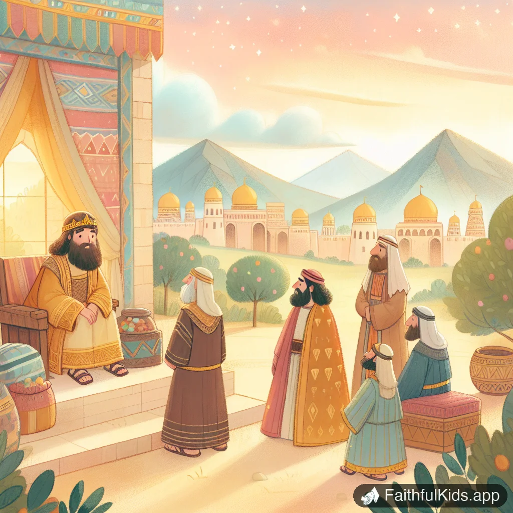 Illustration from Solomon Asks for Wisdom for Kids: Bible Story Explained Simply