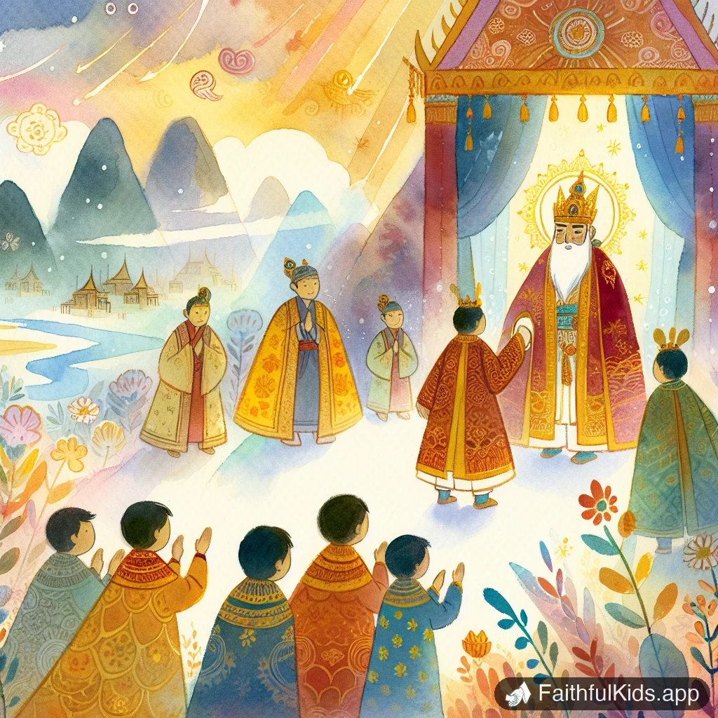 Solomon Asks for Wisdom for Kids: Bible Story Explained Simply - Key Moment Illustration