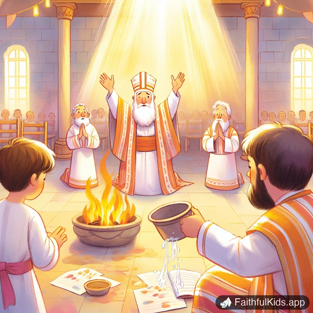 Solomon is Chosen for Kids: Bible Story Explained Simply - Key Moment Illustration