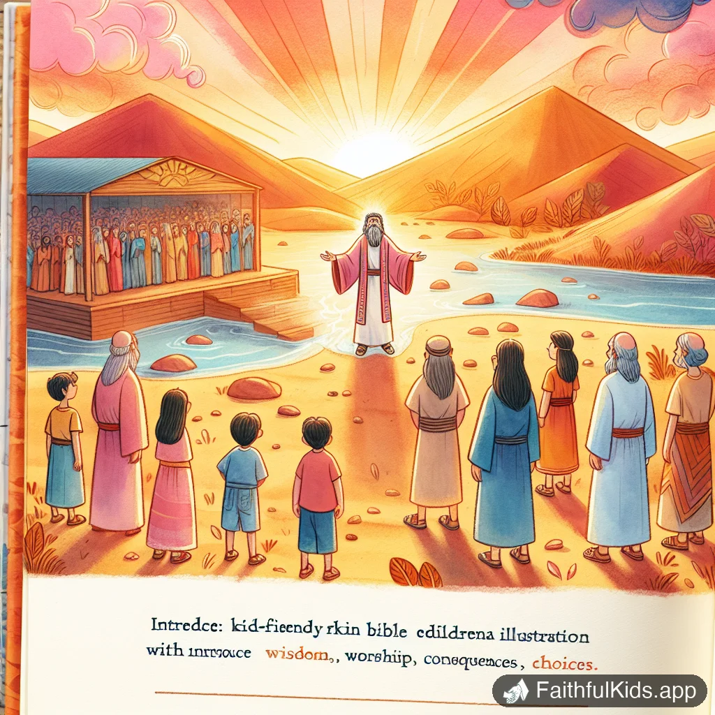 Solomon Turns Away for Kids: Bible Story Explained Simply - Key Moment Illustration